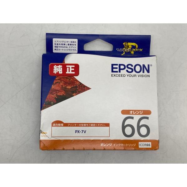 EPSON ICOR66 オレンジ 純正インクカートリッジ アウトレット 期限切れ 未使用 未開封