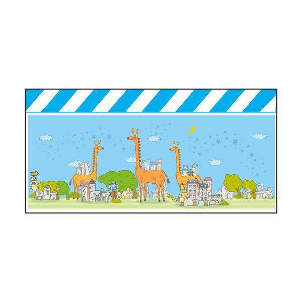 エプロン案内標識 （無反射シート仕様） イメージアップイラスト