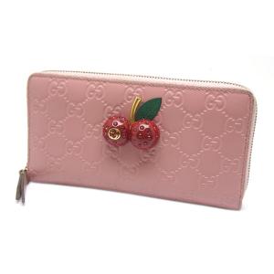 GUCCI（グッチ） チェリー 二つ折りコンパクト財布 476050・1177 GG