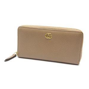 中古 良品 GUCCIグッチ 長財布 プチマーモント ポーセリンローズ 456117｜obatays