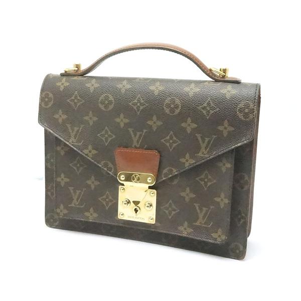 中古 安心価格 LV ルイヴィトン モノグラム バッグ モンソー M51185 ストラップ欠品