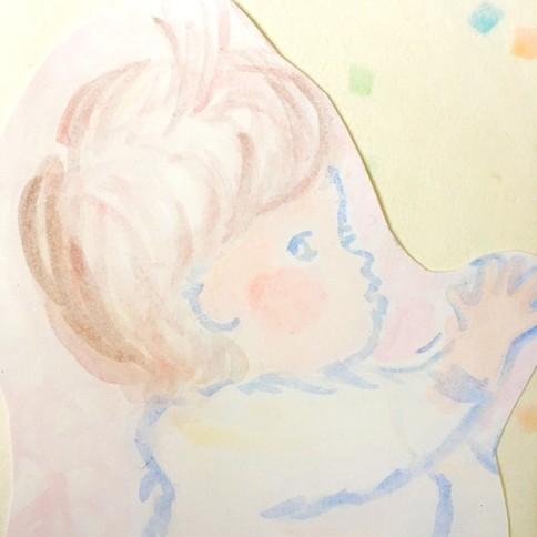 絵画 インテリア 雑貨 おしゃれ ロココロ 画家 : あゆみそう 作品 : やわらか赤ちゃん