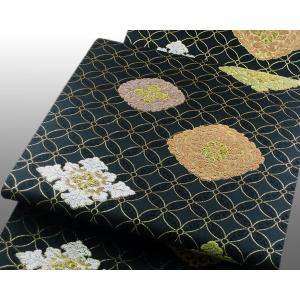 Kisste 名古屋帯 正絹 新品 九寸名古屋帯 黒 ツイード調 西陣 六 Kisste 名古屋帯 正絹 新品 九寸名古屋帯 黒 ツイード調 西陣 六