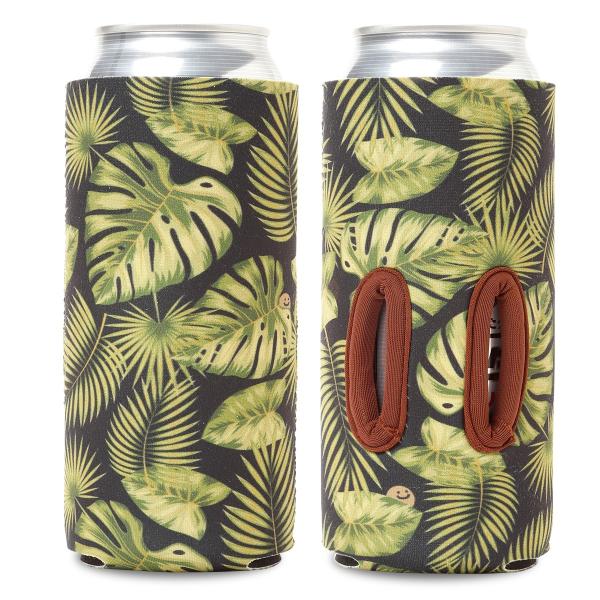 【SALE】通せるクージー 500  "Hide &amp; Seek" リーフプリント（ブラック） by ...