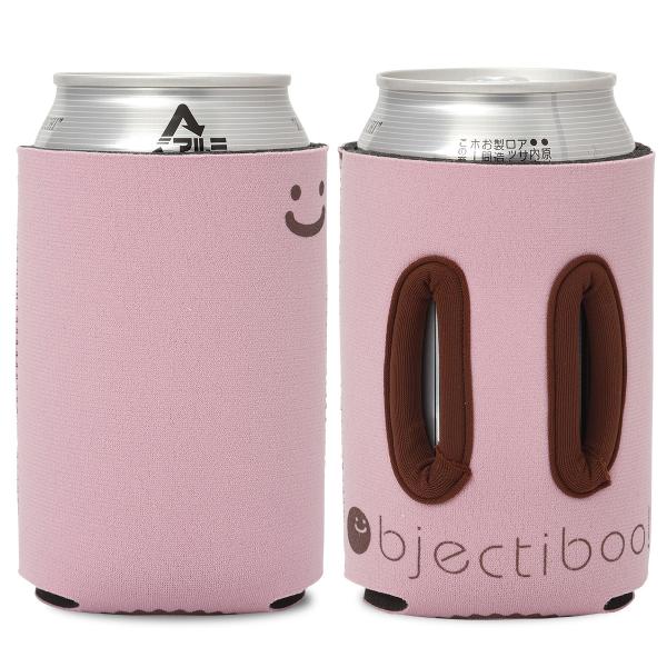 通せるクージー 350 "LOOK UP" ベビーピンク x ブラウン by Objectiboo!...