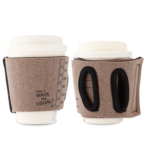 通せるカップスリーブ "the Usual" ブラウン by Objectiboo!（オブジェクティ...