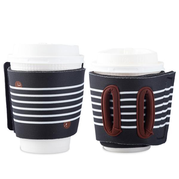 通せるカップスリーブ "Hide &amp; Seek" ブラックボーダー by Objectiboo!（オ...