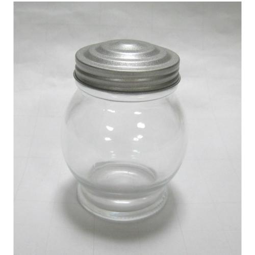 キャンディポット　コロンとしたガラス瓶