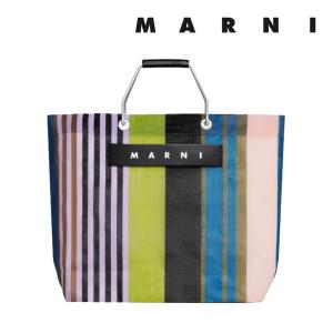 MARNI（マルニ） マルニフラワーカフェ トートバッグ ストライプ ミニ