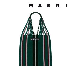 MARNI（マルニ） マルニフラワーカフェ トートバッグ ストライプ ミニ
