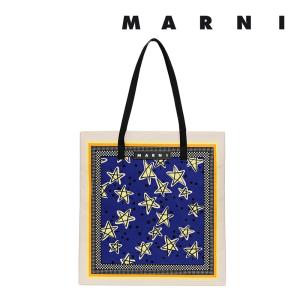 マルニ　バンダナ柄 トートバッグ　キャンバス　レザー marni05_2-detail1.jpg
