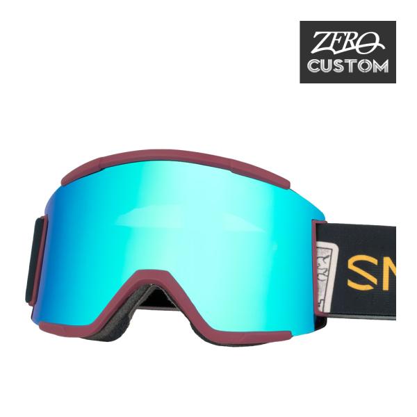 スミス + ZERO 当店独自カスタム スカッドXL ハイブリッジフィット ゴーグル szcg-sq...