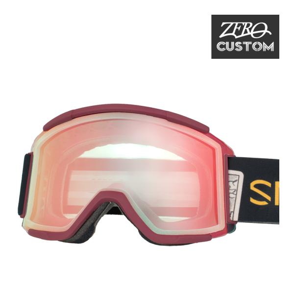 スミス + ZERO 当店独自カスタム スカッドXL ハイブリッジフィット ゴーグル szcg-sq...