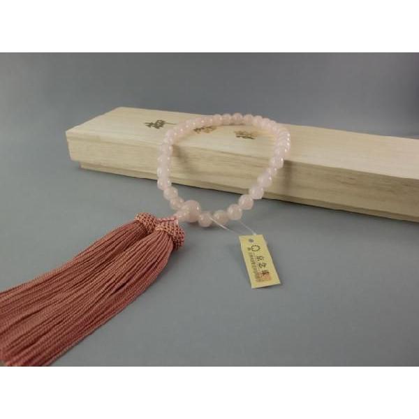 紅水晶【数珠・女性用】