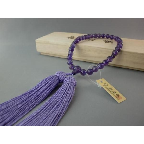 ローズアメジスト【数珠・女性用】
