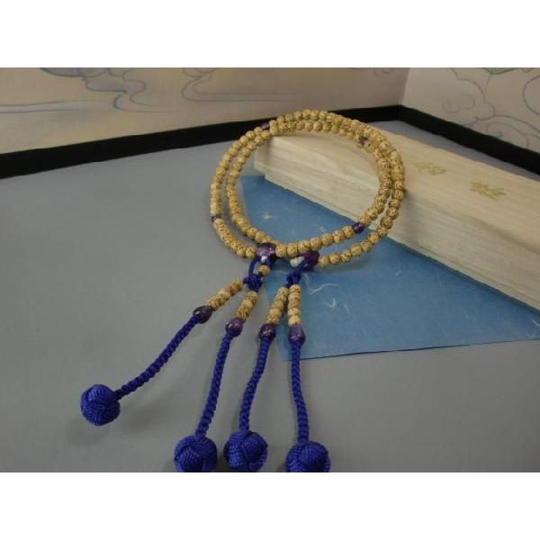 『真言宗』　星月菩提樹（紫水晶仕立）【数珠・女性用・真言宗】