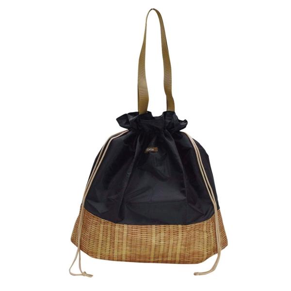 現代百貨 ショッピングバッグ Olivia ブラック 買い物バッグ かばん エコバッグ かわいい 雑...