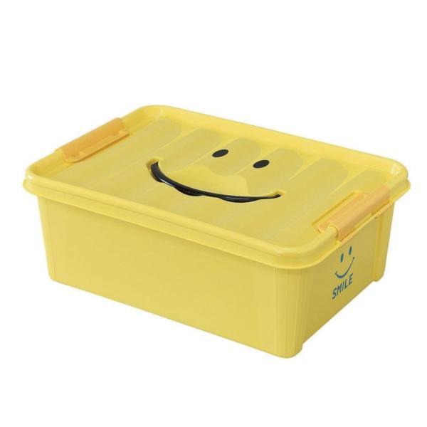 SPICE OF LIFE スパイス 楽しくおもちゃ 収納 ケース スマイル ボックス イエロー S...