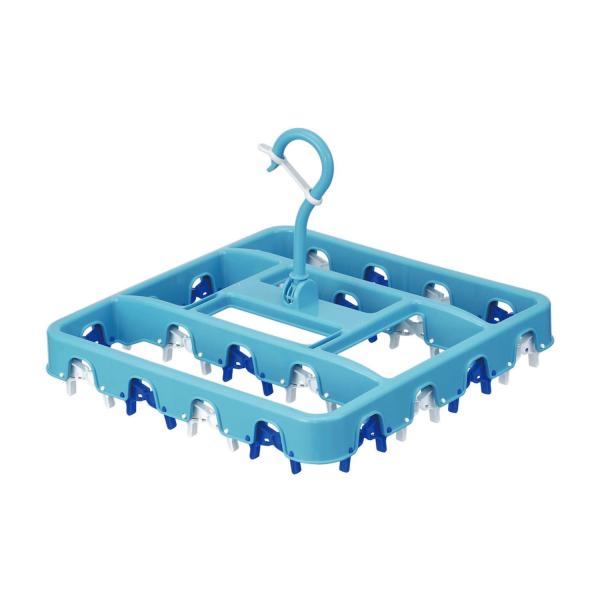 レック 新設計フレーム内蔵型ピンチ らくらく 小物干し ハンガー ピンチ22個付き W-468 物干...