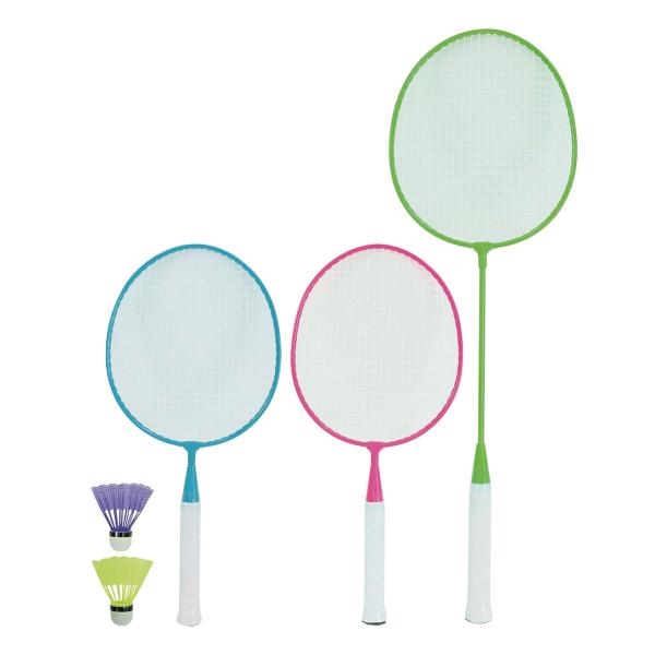 池田工業社 バドミントン ラケット カラフルバドミントン３本セット アウトドア スポーツ 子供 キッ...