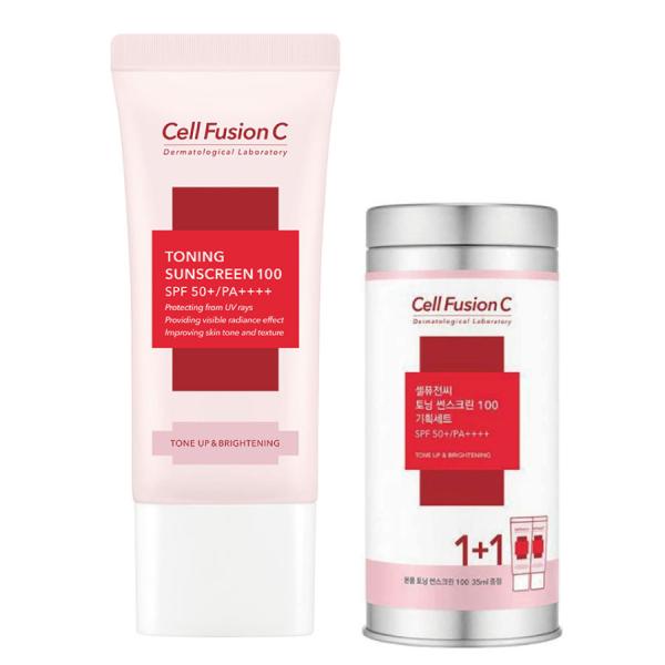 【正規品 2本入り】Cell Fusion C Toning Sunscreen100 日焼け止め ...