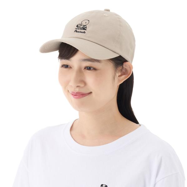 LOGOS 【選べるカラー】SNOOPY（PEANUTS 75years）CAP ブラック ベージュ...