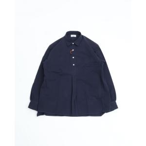 intch. インチ Est Cotton Burberry Pull-over Shirts NAVY エスト コットンバーバリー プルオーバーシャツ