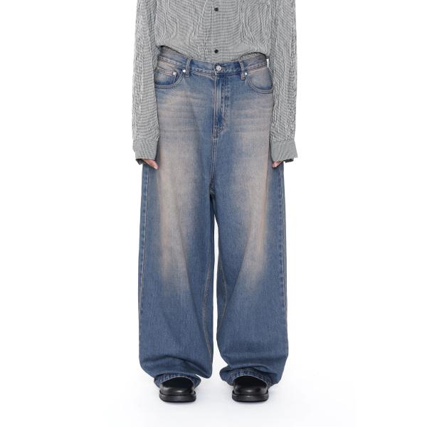 CODA コーダ DUST INDIGO ACID WASHED EXTENDED CUT LUFT...