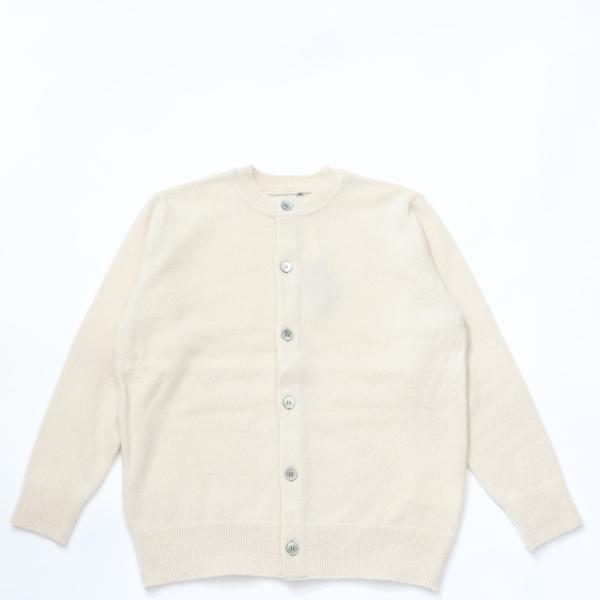 Yonetomi / CIRCLE KNIT CARDIGAN  ECRU ヨネトミニューベーシック...