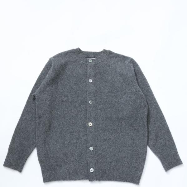 Yonetomi / CIRCLE KNIT CARDIGAN  GRAY ヨネトミニューベーシック...