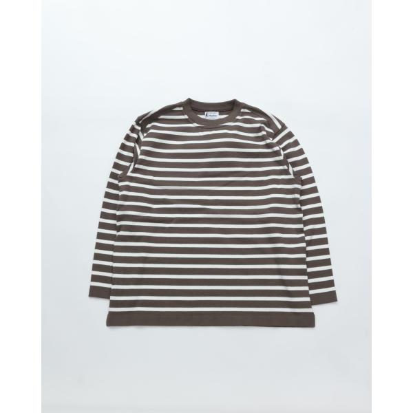 Yonetomi ヨネトミ WAVE COTTON BASQUE KNIT PULLOVER CRE...