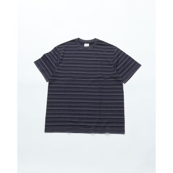 Yonetomi ヨネトミ GARMENT DYED RAMDOM BORDER T-SHIRT 9...