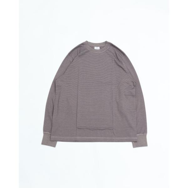 予約商品 Yonetomi ヨネトミ GARMENT DYED BORDER T-SHIRT〈LON...