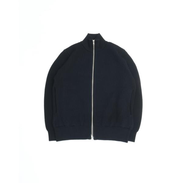 Yonetomi ヨネトミ EX FINE WOOL RIB KNIT BLOUSON エクストラフ...