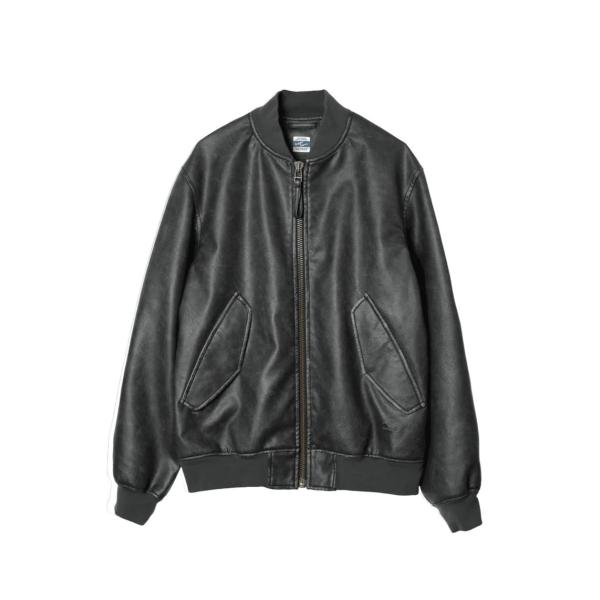 ARMY TWILL アーミーツイル VEGAN LEATHER BLOUSON ヴィーガンレザー ...