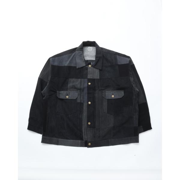 Sillage / trucker jacket black denim seven　シアージ ジャ...