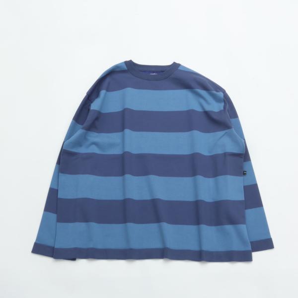 予約商品 maillot マイヨ Wide Border Long-Tee (ワイドボーダーロングT...