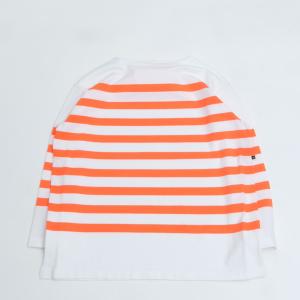 maillot（マイヨ） maillot / Border Big Boat Neck Tee NAVY ボーダー