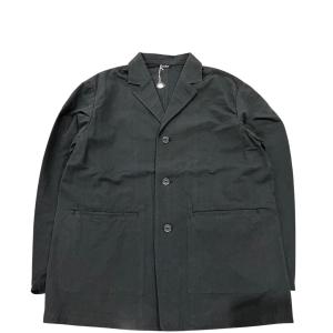 maillot（マイヨ） linen rich polo shirt-Tee BLACK ポロシャツ