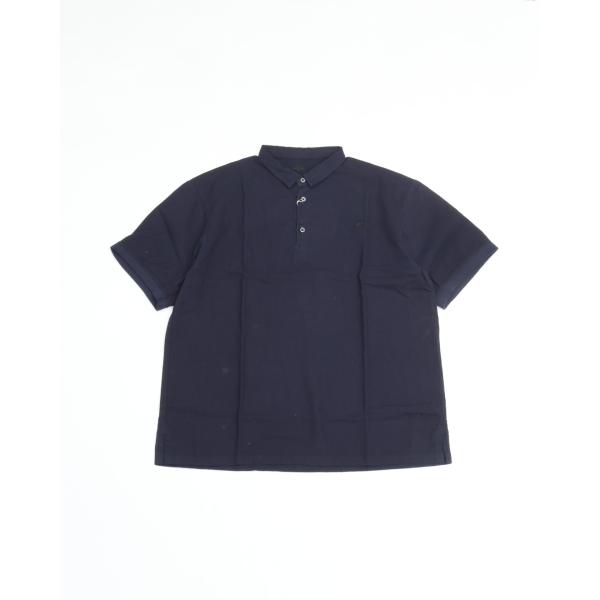 maillot マイヨ linen rich polo shirt-Tee FADE BLACK リ...