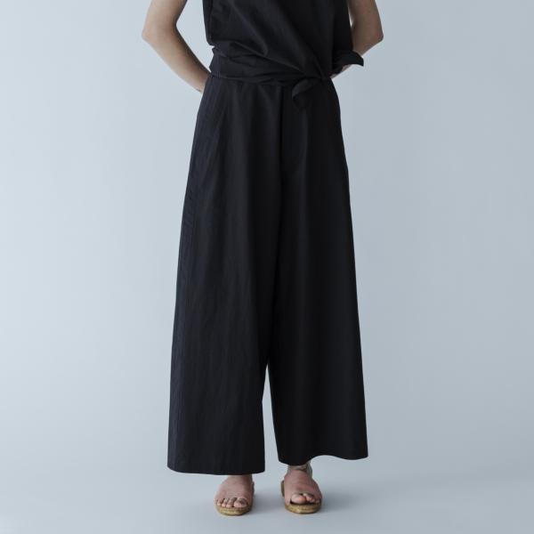 MEYAME / SIDE LINE WIDE PANTS (CHINO) BLACK メヤメ サイ...