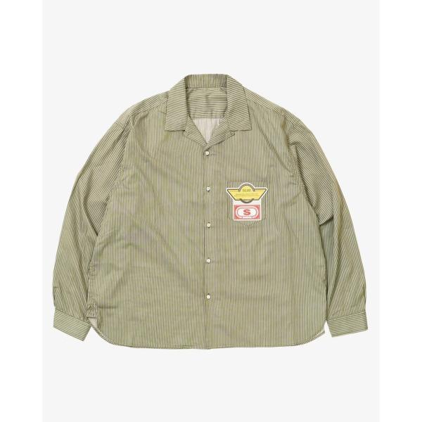 Sillage シアージ re-engineered overshirt long sleeve d...