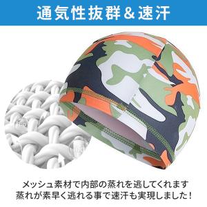インナーキャップ 2枚組 ヘルメット 帽子 速...の詳細画像2