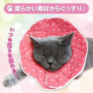 エリザベスカラー 犬 猫 ソフト 布 術後服 ...の詳細画像2