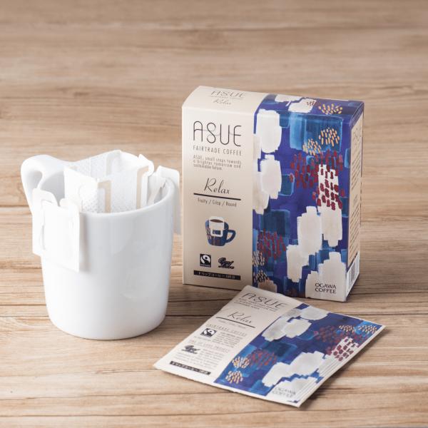 フェアトレード 有機栽培 小川珈琲 ASUE Fairtrade Coffee Relax 5杯分 ...