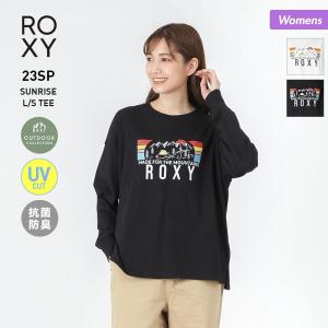 ROXY/ロキシー レディース 長袖 Tシャツ ティーシャツ ロングTシャツ ロンT UVカット 抗菌防臭 ロゴ 柄 RLT231814の商品画像