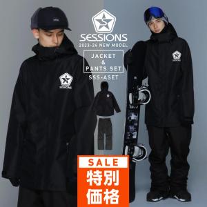 スノーボードウェア ジャケット＆パンツ 上下セット スノーウェア SESSIONS＆PONTAPES/セッションズ×ポンタペス SSS-ASET｜oc-sports