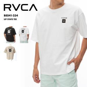 RVCA/ルーカ メンズ 半袖 Ｔシャツ UP STATE TEE 2024 SPRING バックプリント 大きめサイズ クルーネック ビッグ はんそで BE041-234｜oc-sports
