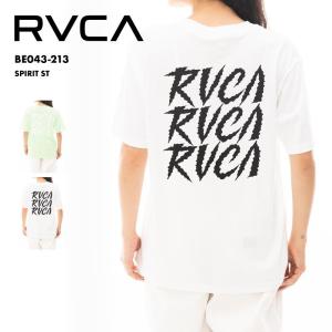 RVCA/ルーカ レディース 半袖 Ｔシャツ SPIRIT ST 2024 SPRING ティーシャツ バックプリント クルーネック ブラック ホワイト BE043-213｜oc-sports