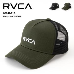 RVCA/ルーカ メンズ メッシュ キャップ RECESSION TRUCKER 2024 SPRING ベースボールキャップ 深め 通気性 ブラック ネイビー BE041-913｜oc-sports